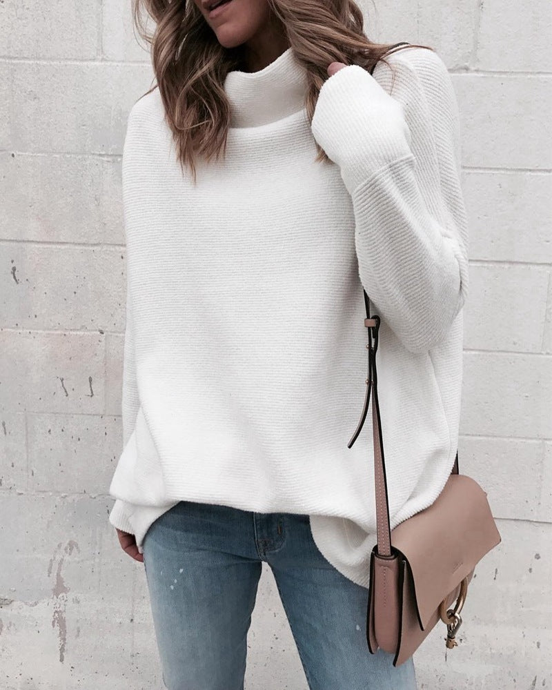Oversized Turtleneck Knit Sweater “Alina”