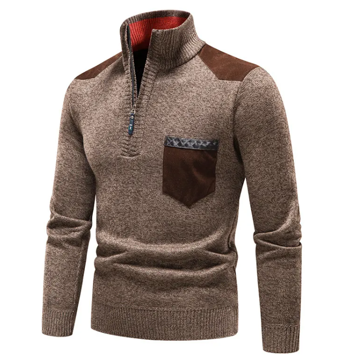 Knit Quarter-Zip Sweater “Anton”