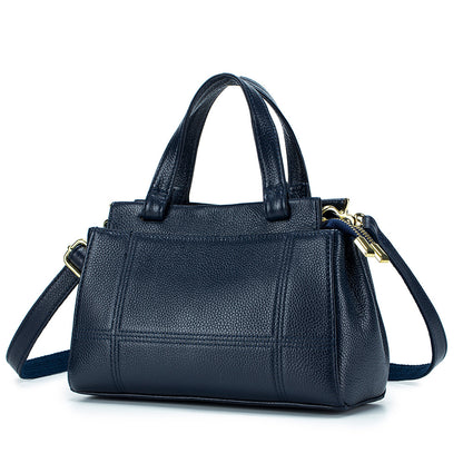 Genuine Leather Boston Handbag