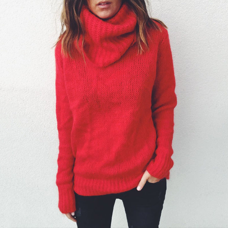 Strickpullover mit weitem Rollkragen „Greta“