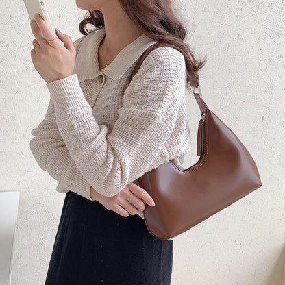 Faux Leather (PU) Hobo Shoulder Bag