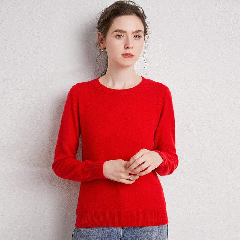 Woll-Pullover mit Rundhals „Letizia“