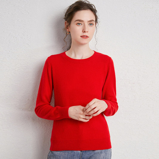 Woll-Pullover mit Rundhals „Letizia“