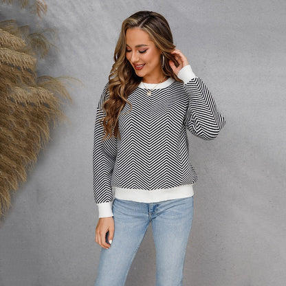 Strickpullover mit Zickzackmuster „Silvia“