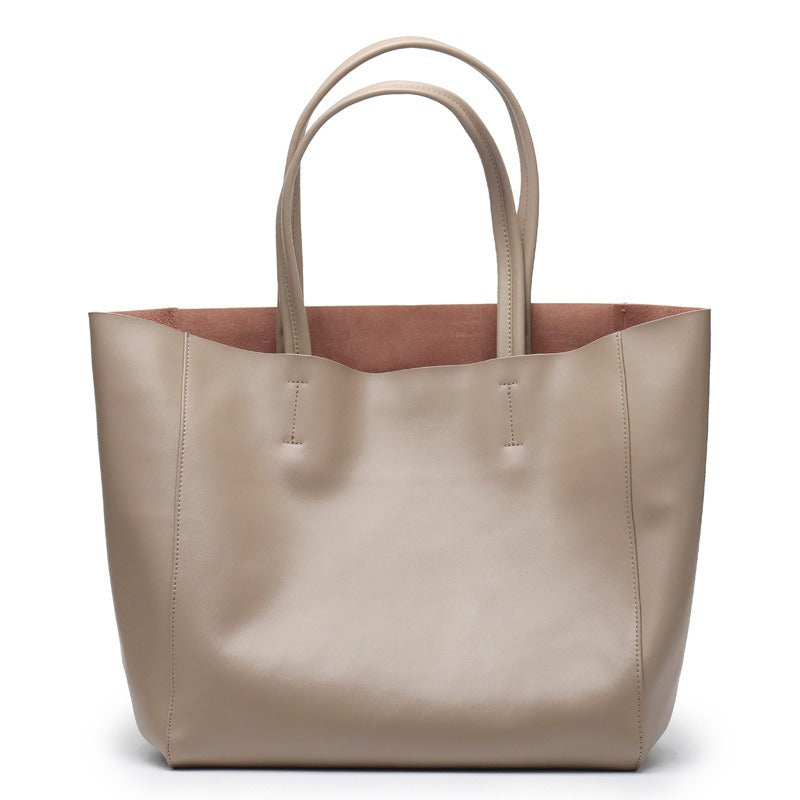 Large Leather Commuter Tote