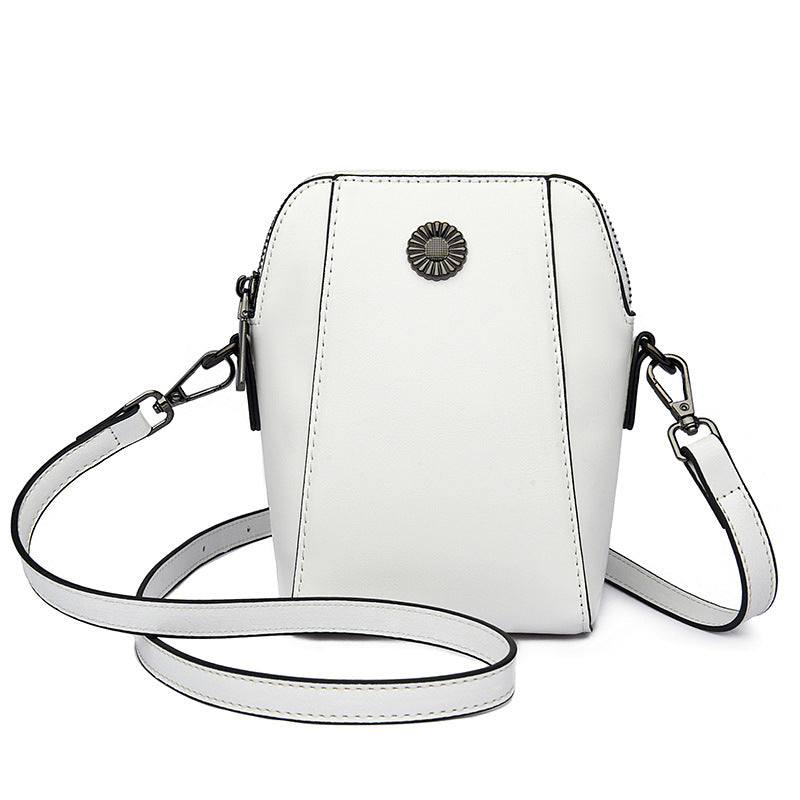 Small Cowhide Leather Crossbody Phone Bag