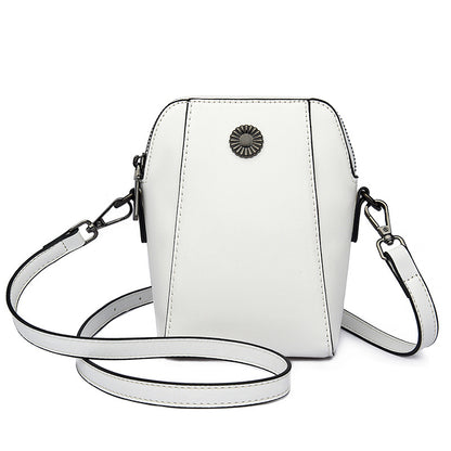 Small Cowhide Leather Crossbody Phone Bag