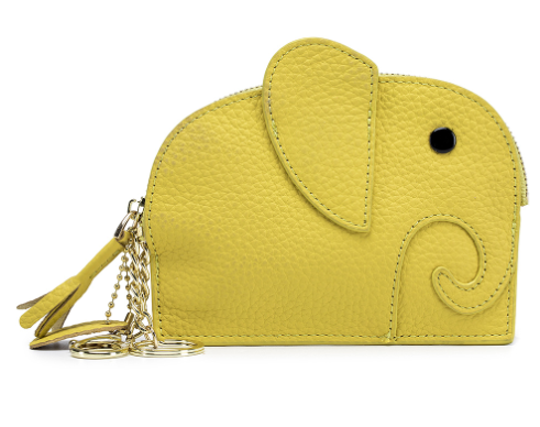 Leather Elephant Coin Purse