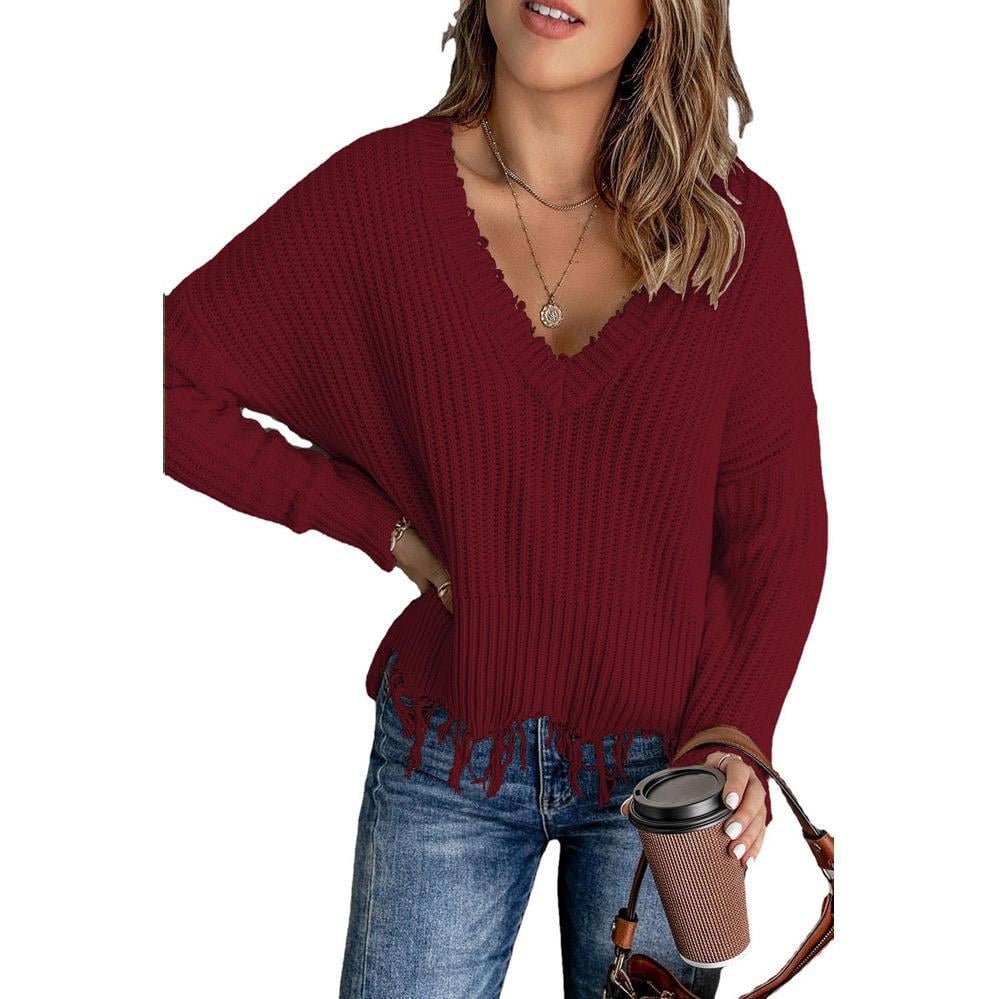 Strickpullover mit Fransensaum „Arianna“