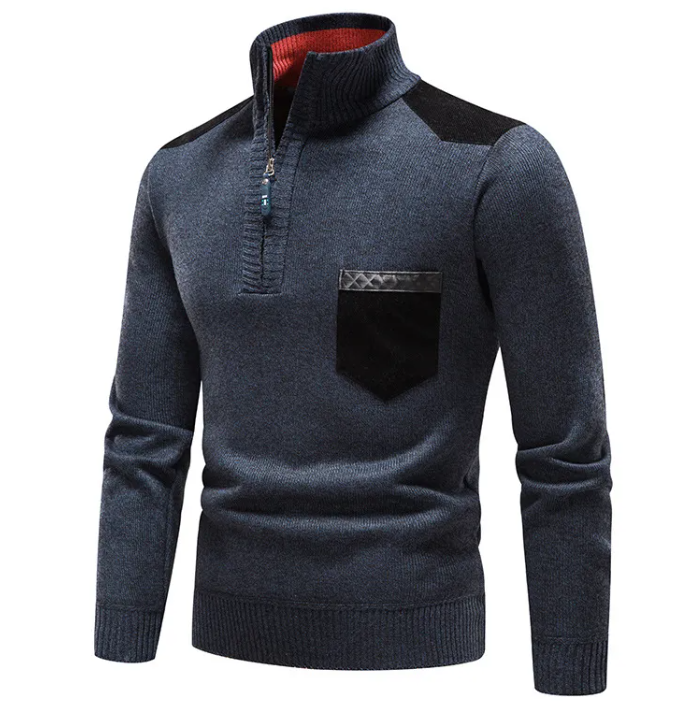 Knit Quarter-Zip Sweater “Anton”