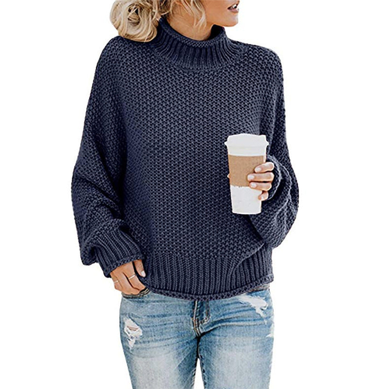 Grobstrick-Rollkragenpullover „Ginevra“