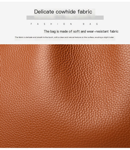 Large Leather Tote Handbag