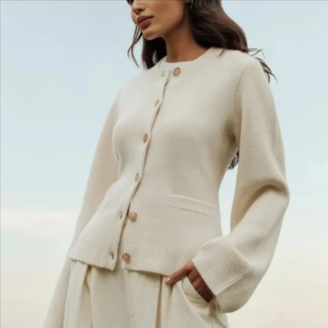 Fitted Knit Cardigan Jacket “Tessa”