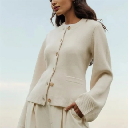 Fitted Knit Cardigan Jacket “Tessa”