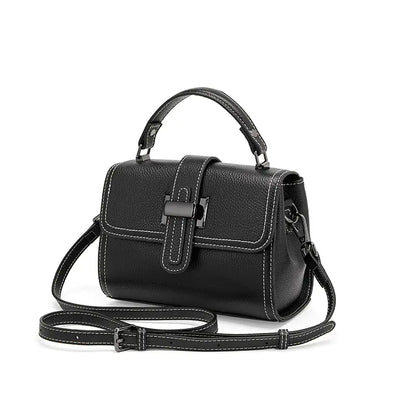 Genuine Leather Crossbody Small Square Shoulder Bag