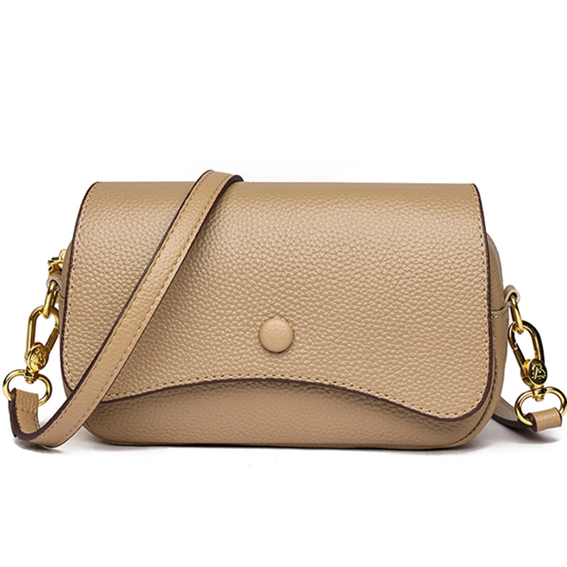 Leather Flap Crossbody Bag