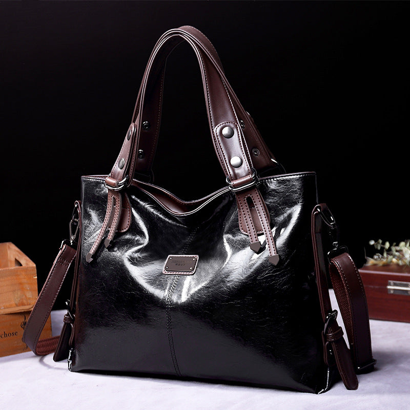 Vintage Faux Leather (PU) Tote