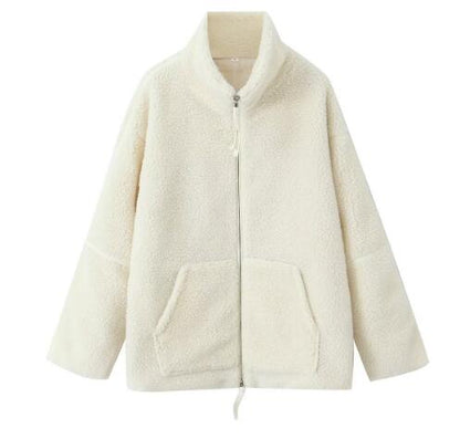Oversized Teddy Zip Jacket “Kaja”