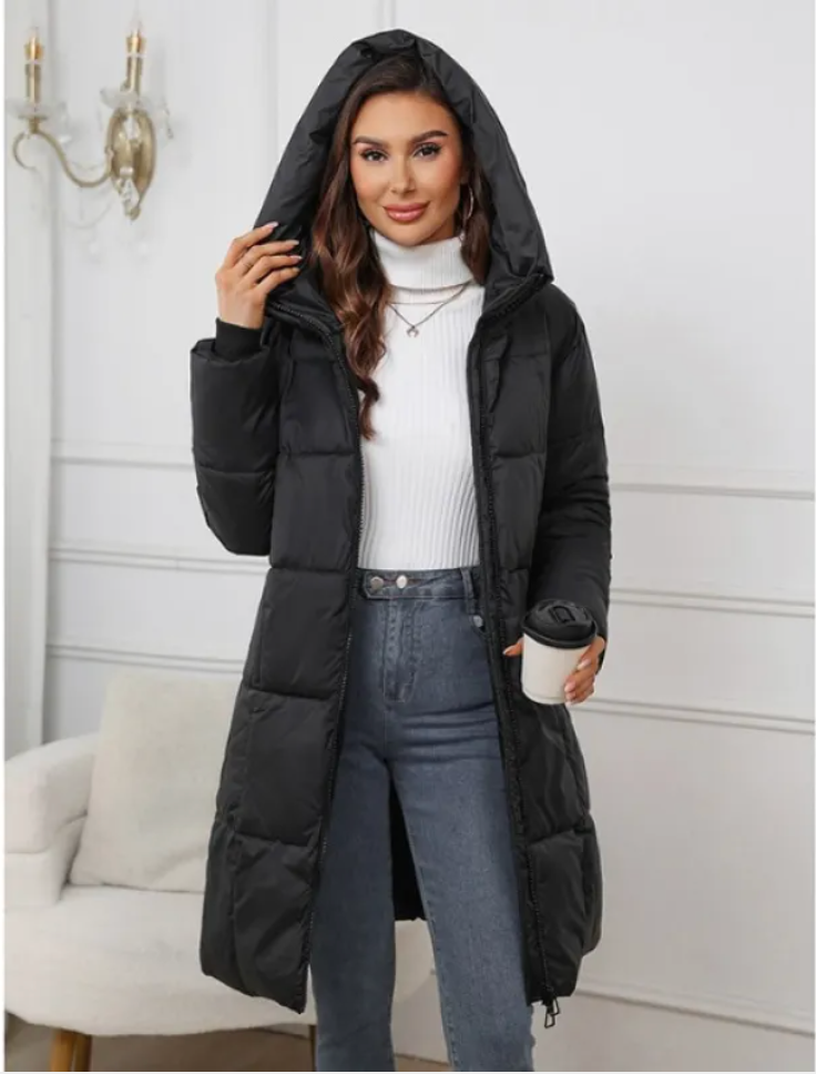 Long Hooded Puffer Coat “Hanna”