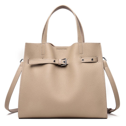 Large Leather Tote Handbag