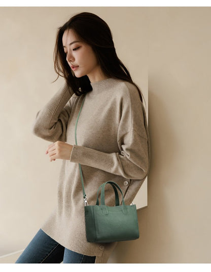Leather Mini Tote Crossbody
