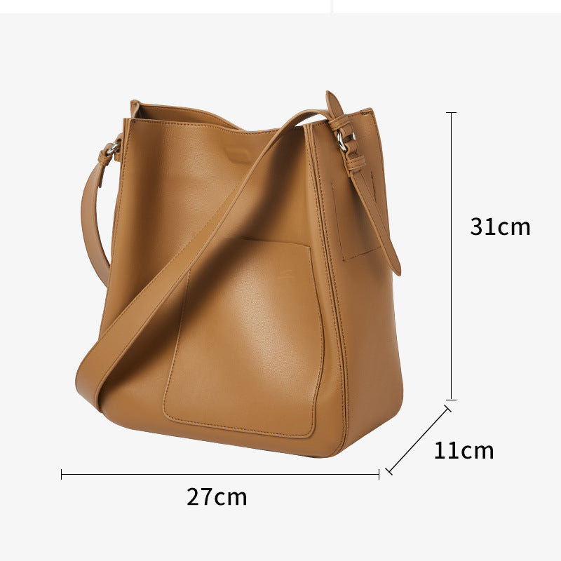 Vintage Leather Bucket Bag
