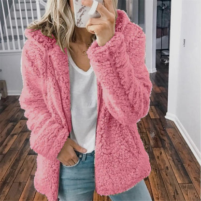 Teddyfleece-Kapuzenjacke „Clara“