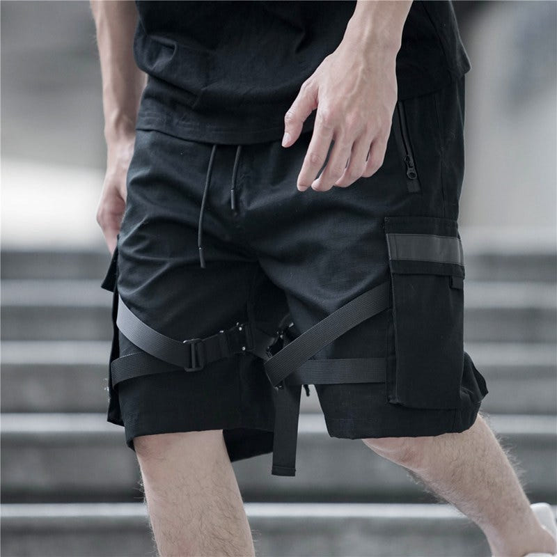 Reflective Cargo Shorts "Finn" — Summer Unisex