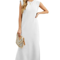 Summer Sleeveless Pocket Maxi Dress