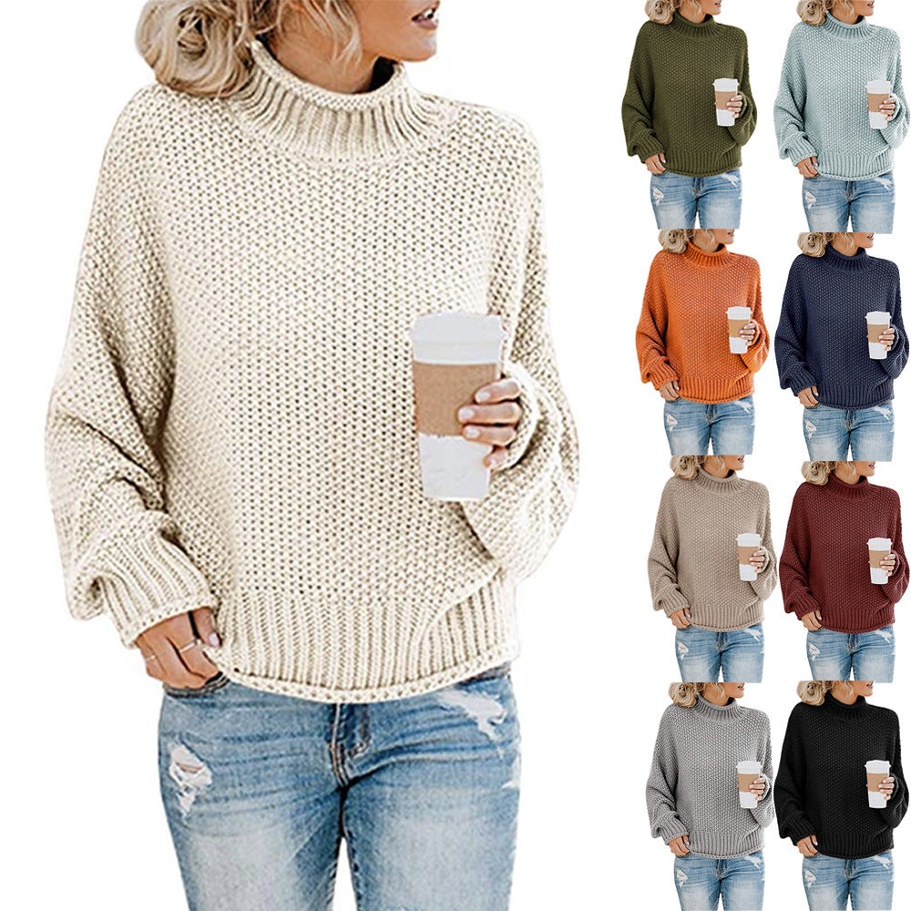 Grobstrick-Rollkragenpullover „Ginevra“