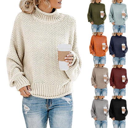 Grobstrick-Rollkragenpullover „Ginevra“