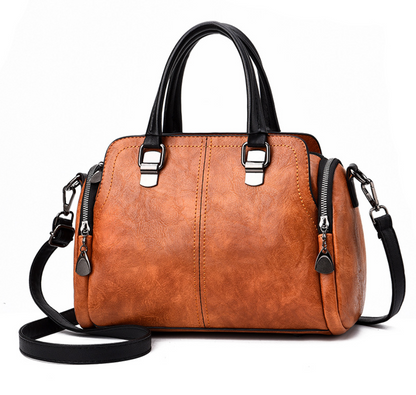 Boston-Handtasche aus PU-Kunstleder