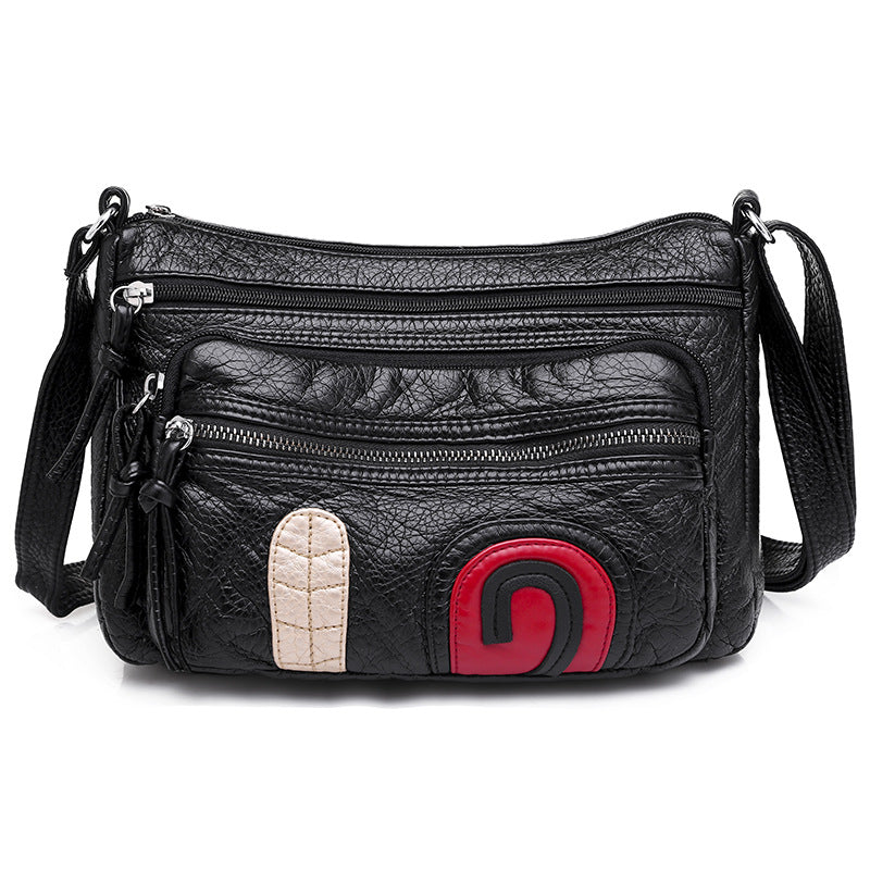 Faux Leather (PU) Multi-Pocket Crossbody