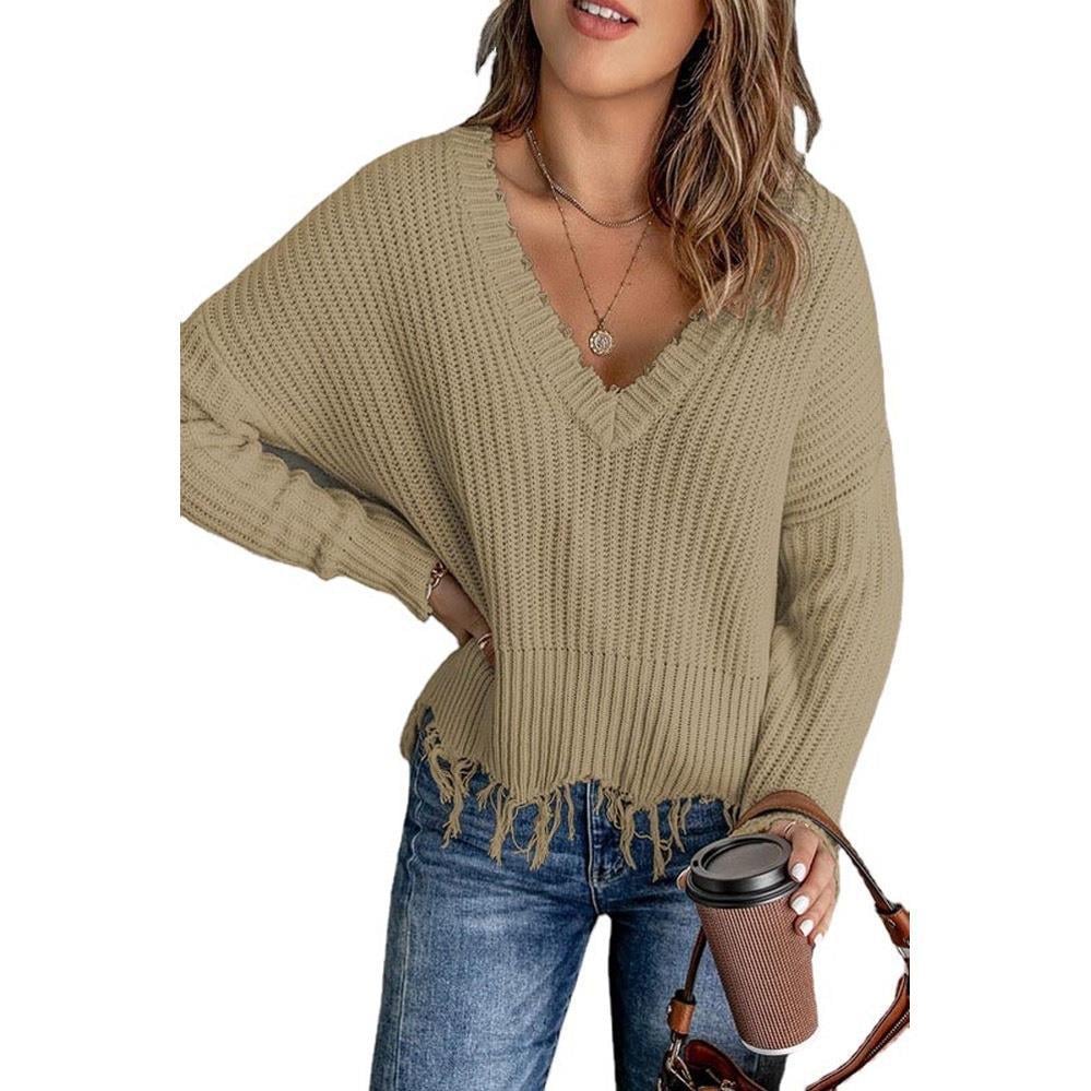 Strickpullover mit Fransensaum „Arianna“