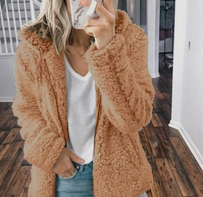 Teddyfleece-Kapuzenjacke „Clara“