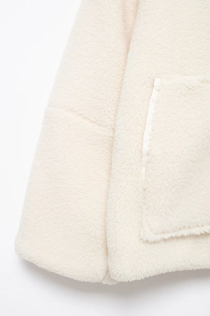 Teddyfleece-Jacke mit Stehkragen „Margaux“