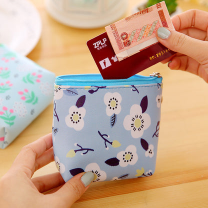 Floral Coin Purse, Faux Leather (PU)