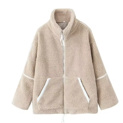 Oversized Teddy Zip Jacket “Kaja”