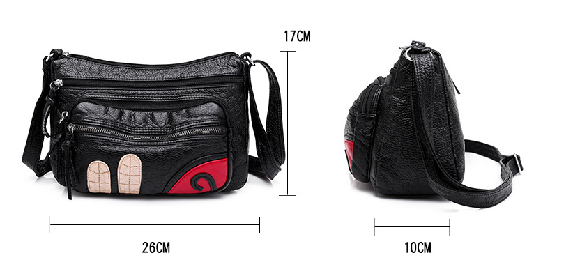 Faux Leather (PU) Multi-Pocket Crossbody