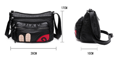 Faux Leather (PU) Multi-Pocket Crossbody