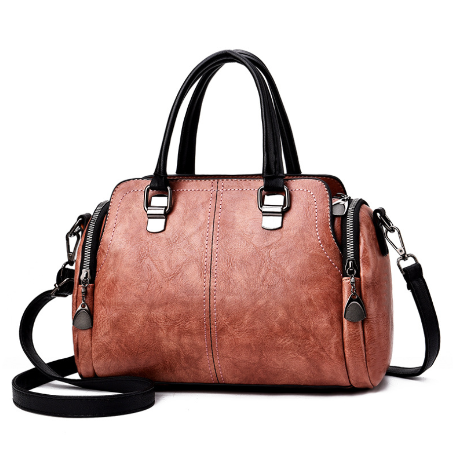 Boston-Handtasche aus PU-Kunstleder