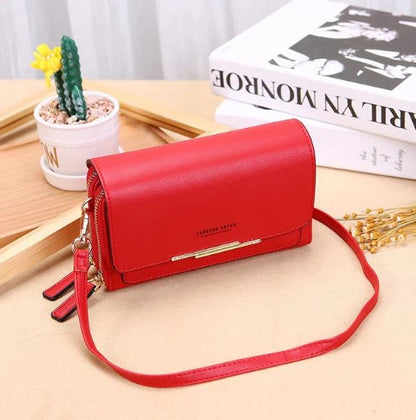 Handytasche zum Umhängen aus PU-Kunstleder