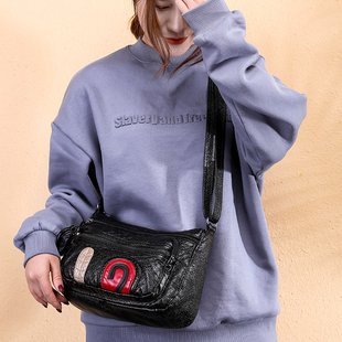 Faux Leather (PU) Multi-Pocket Crossbody