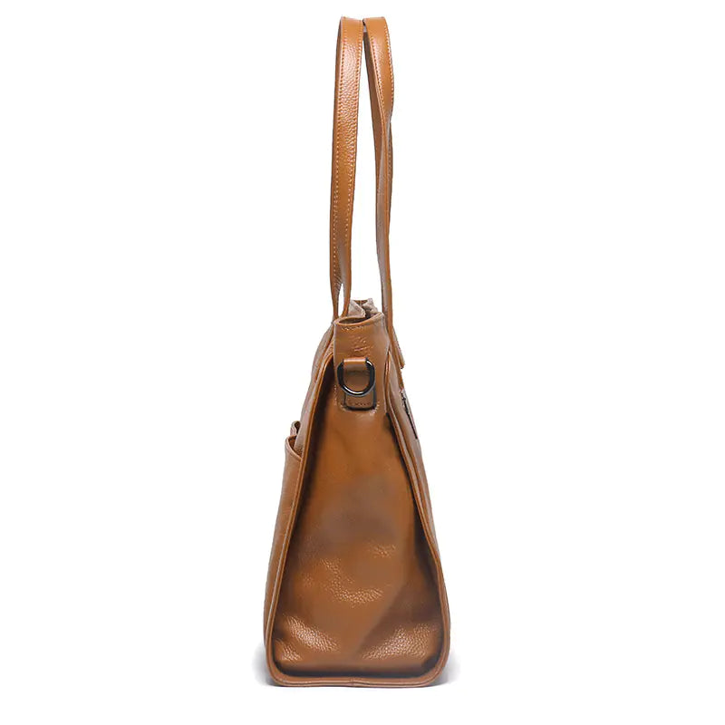 Fashionable Leather Women's Tote and Crossbody Bag