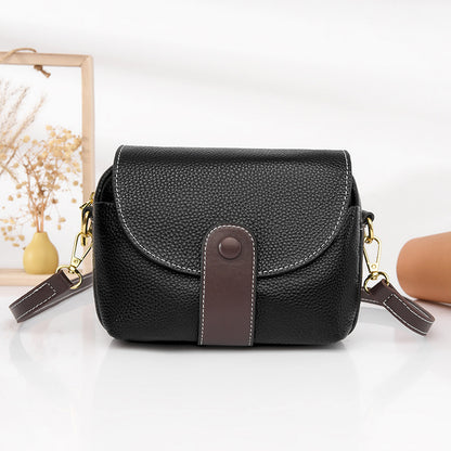 Leather Saddle Crossbody Bag