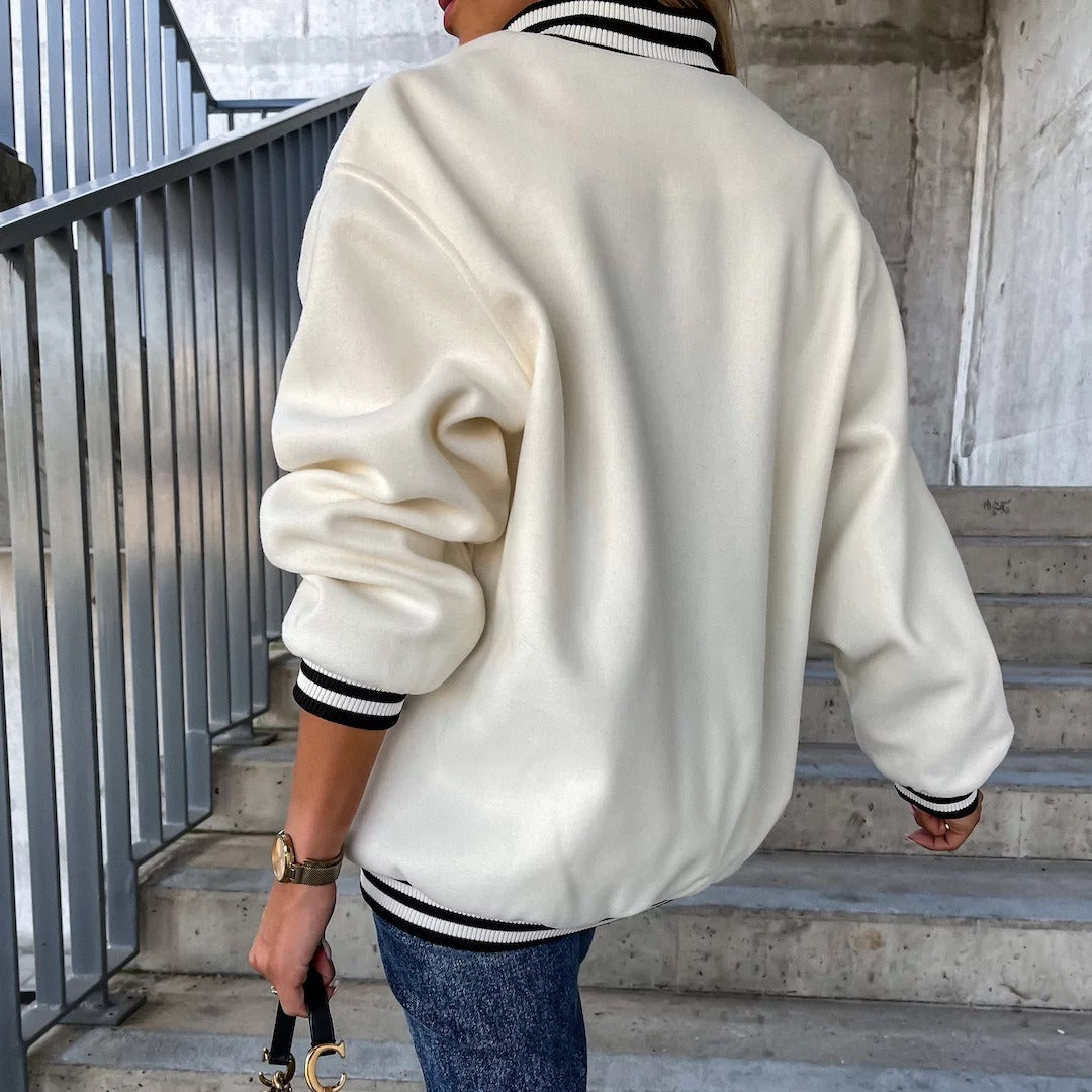 Fleece-Baseballjacke „Nele“