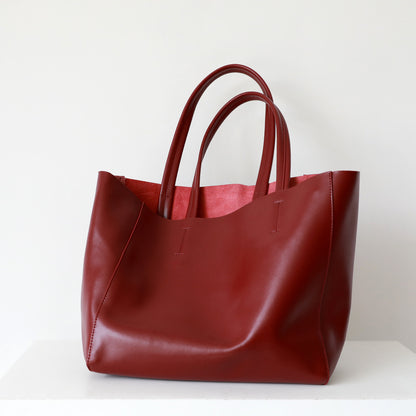 Soft Leather Tote Bag