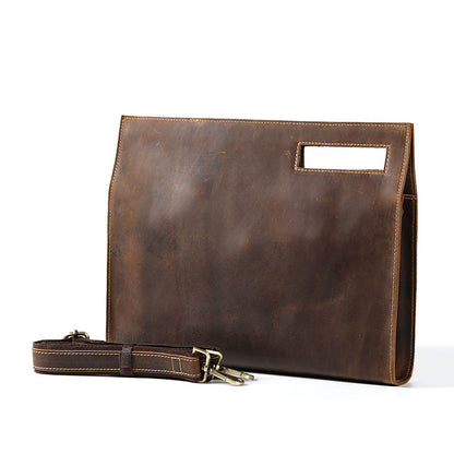 Men's Crazy Horse Leather Portfolio Bag