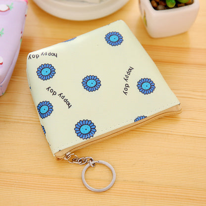 Floral Coin Purse, Faux Leather (PU)