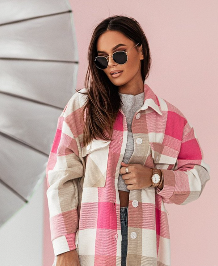 Karojacke mit Revers „Marisa“